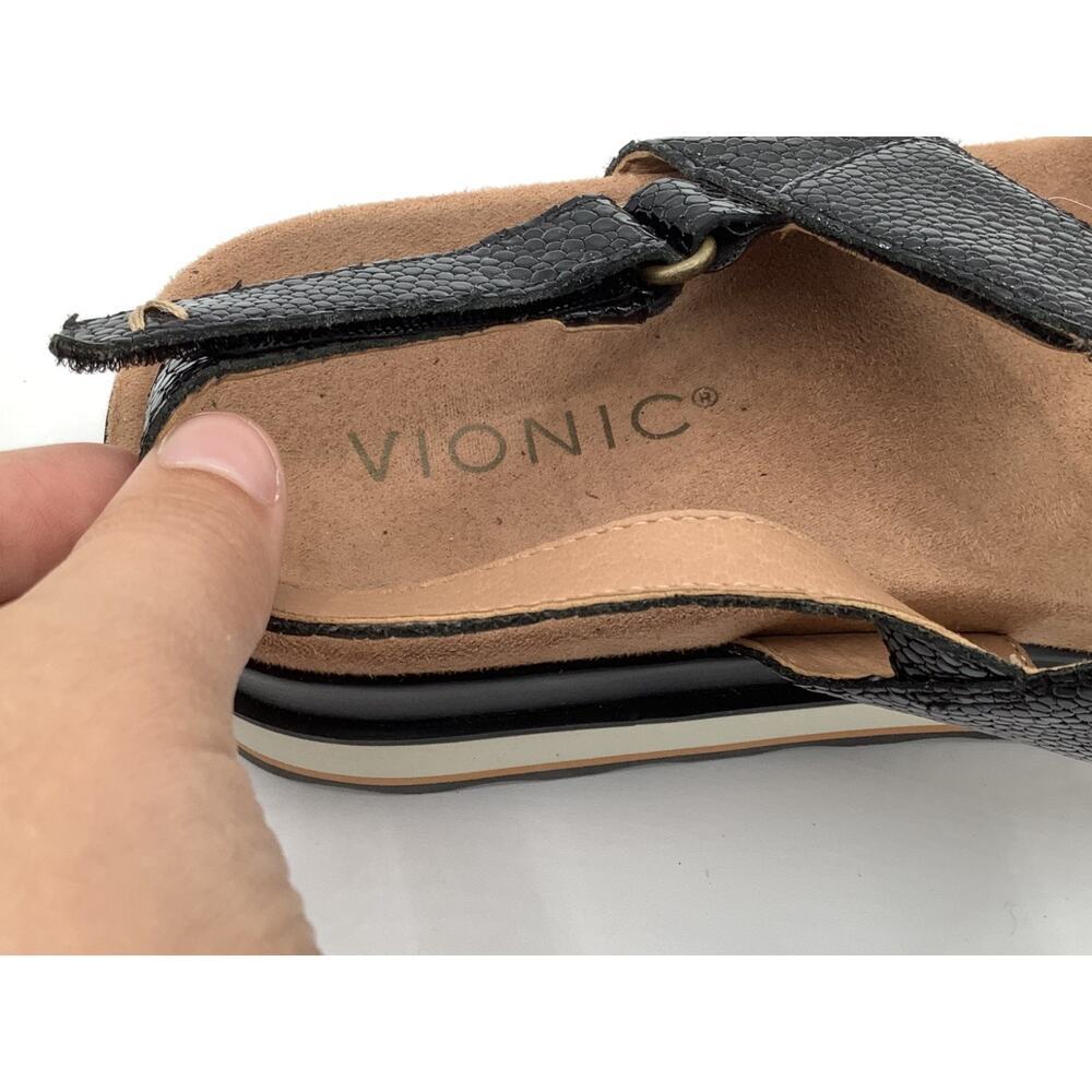 Vionic Size 8 Slide Wedges Snake Print Sandals - image 3